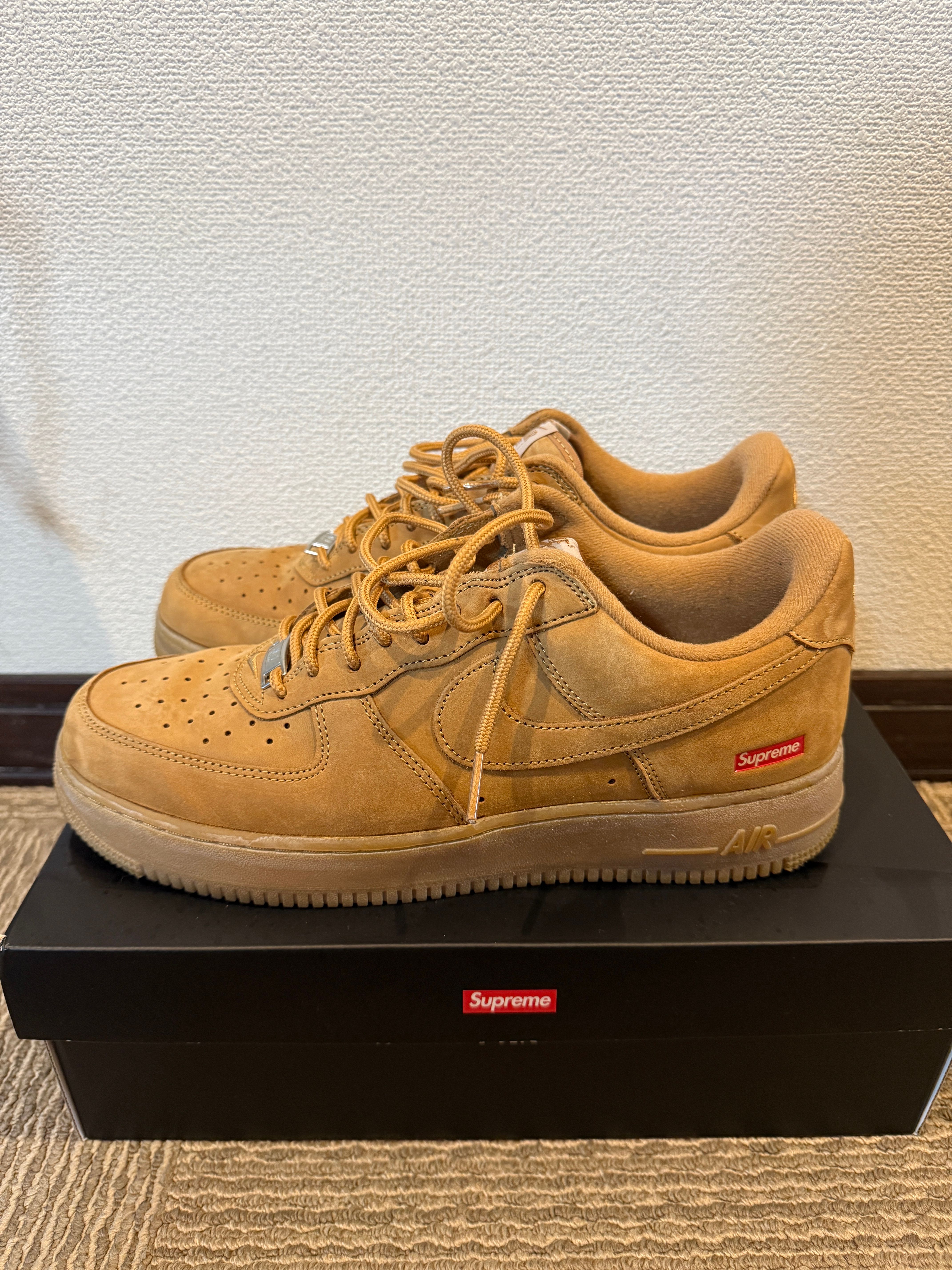 Supreme × Nike Air Force 1 Low "Flax/Wheat"