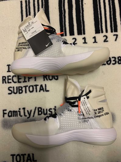 Off-White × Nike React Hyperdunk 2017 Flyknit "The 10/White"