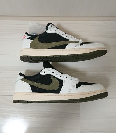 Travis Scott × Nike Women's Air Jordan 1 Low OG "Medium Olive"