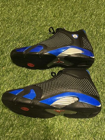 Supreme × Nike Air Jordan 14 Retro "Black/Varsity Royal/Chrome"