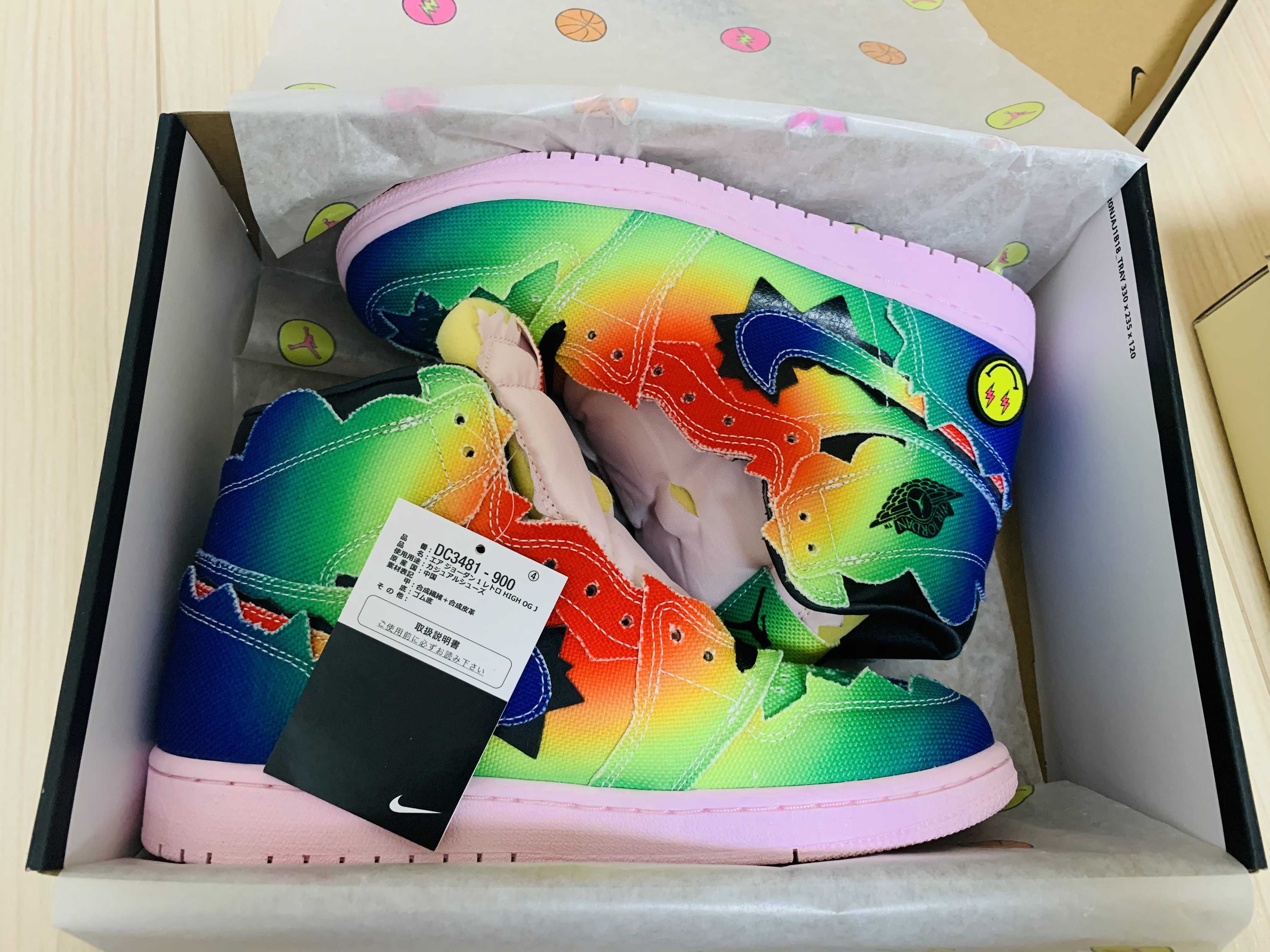 J Balvin × Nike Air Jordan 1 High OG "Rainbow"