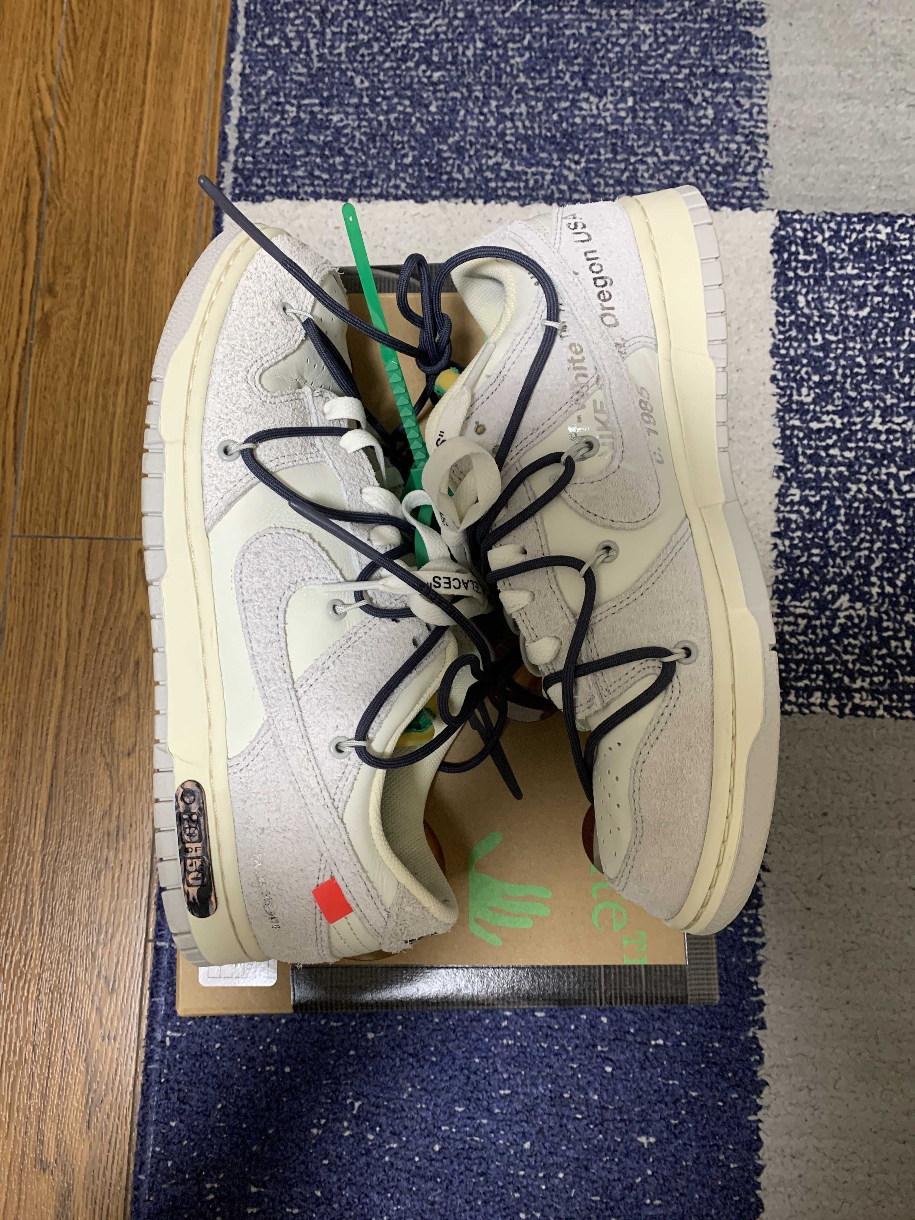 Off-White × Nike Dunk Low "Sail/Neutral Grey/Gridiron"