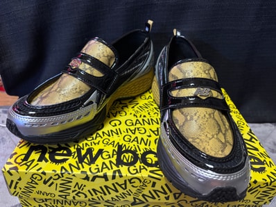 GANNI × New Balance 1906L "Fall Leaf/Black/Snakeskin"