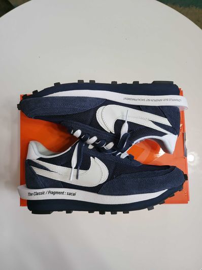 Fragment × sacai × Nike LD Waffle "Blackended Blue"