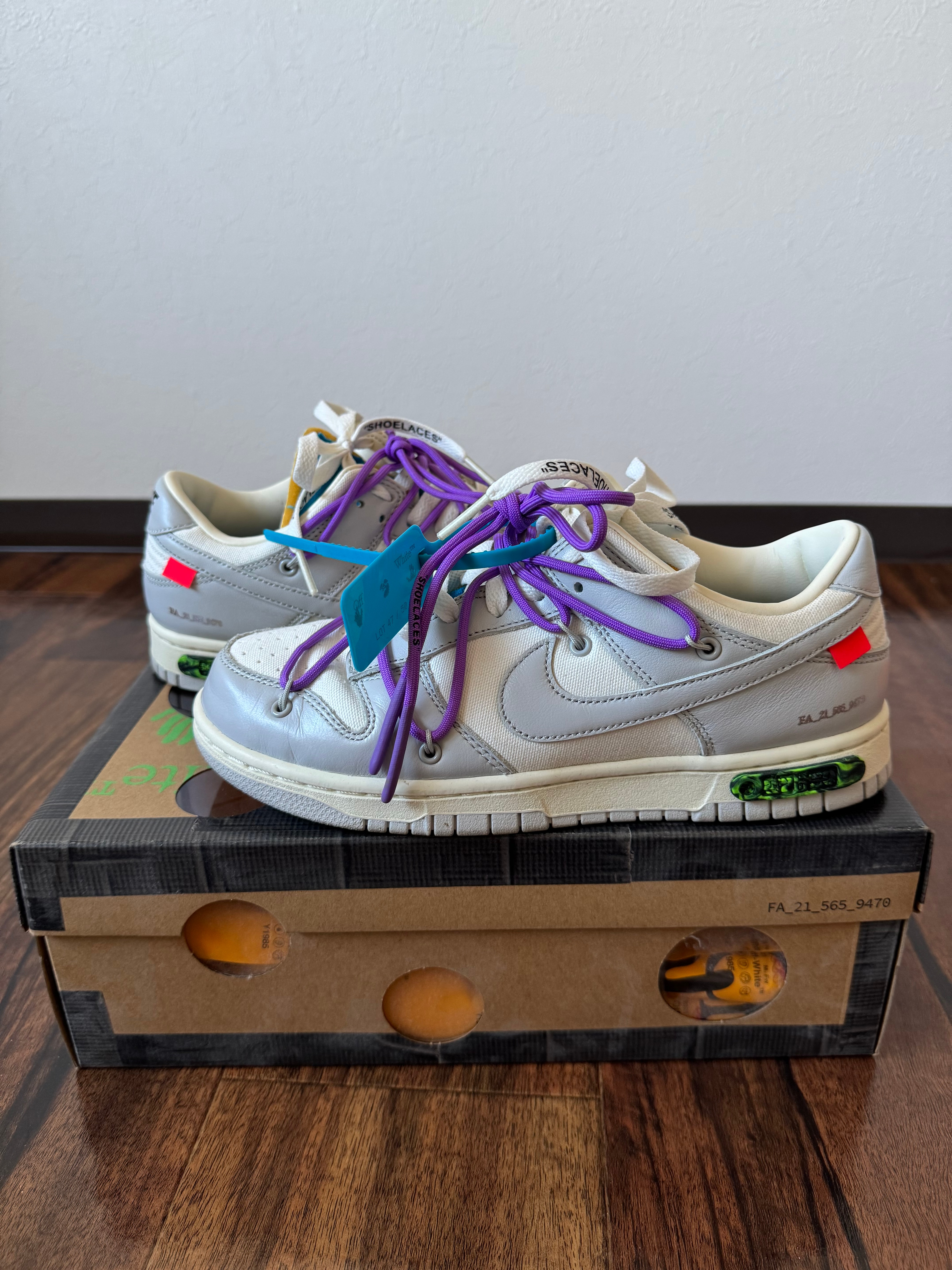 Off-White × Nike Dunk Low "Sail/Neutral Gray"