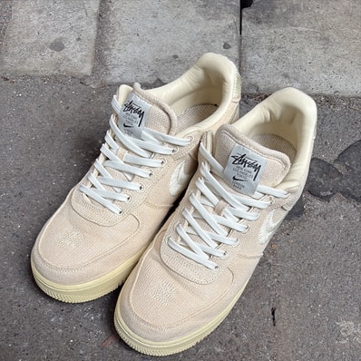 Stussy × Nike Air Force 1 Low "Fossil Stone"