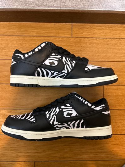 Quartersnacks × Nike SB Dunk Low "Zebra Cake/Safari"