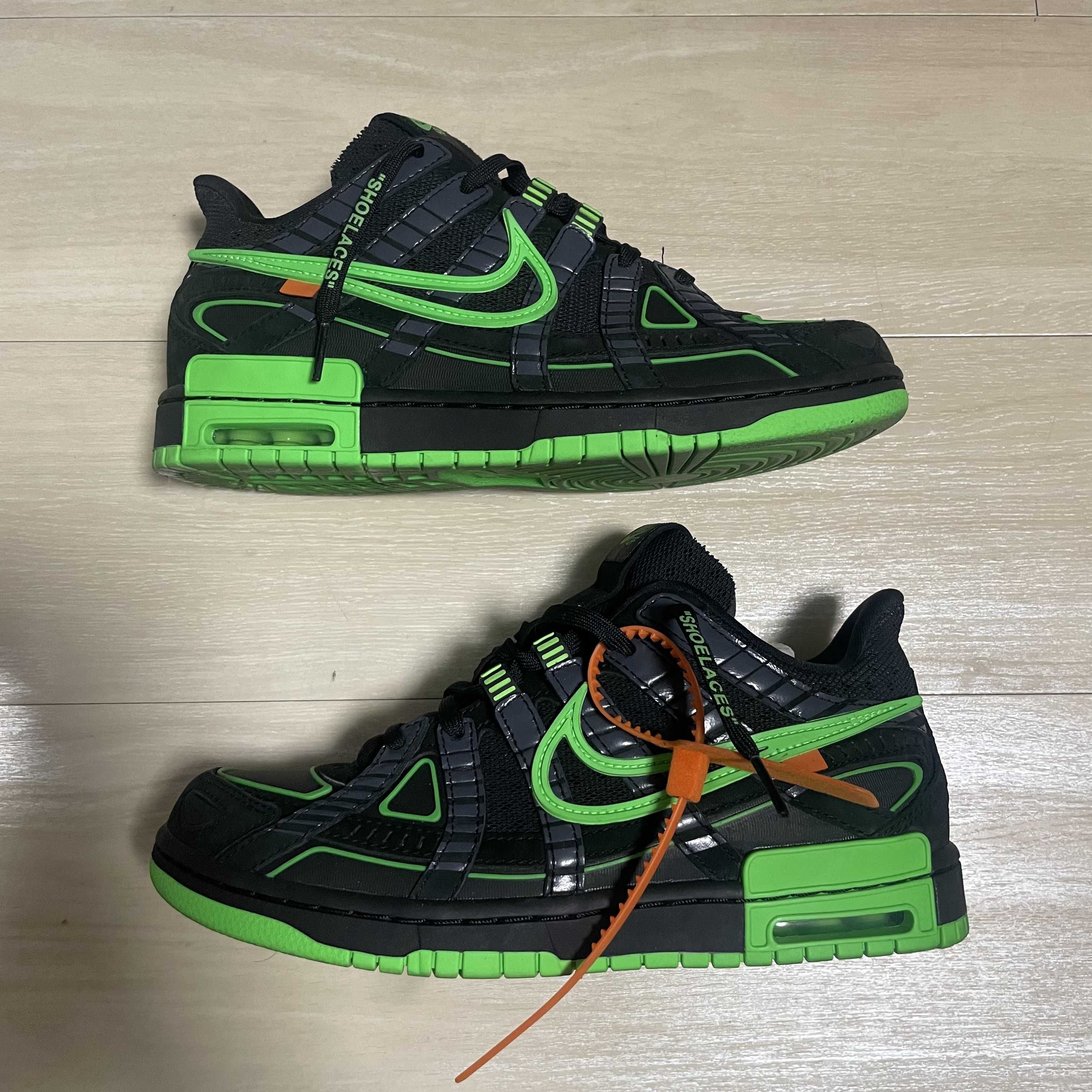 Off-White × Nike Air Rubber Dunk "Black/Green Strike"
