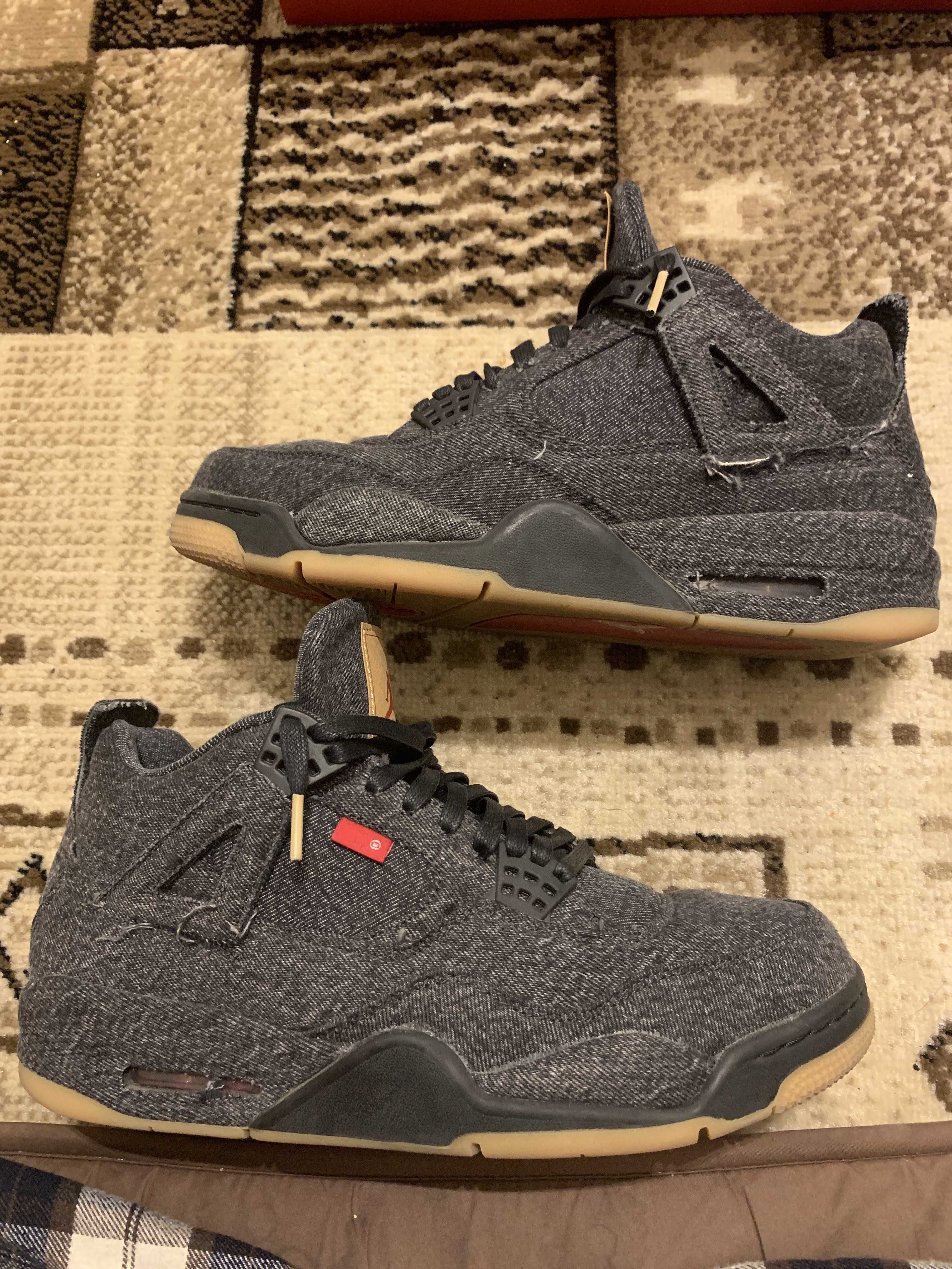Nike × Levi's Air Jordan 4 "Black Denim" (Tag: ®)