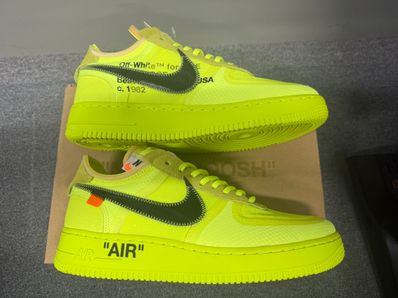 Off-White × Nike Air Force 1 Low "Volt"