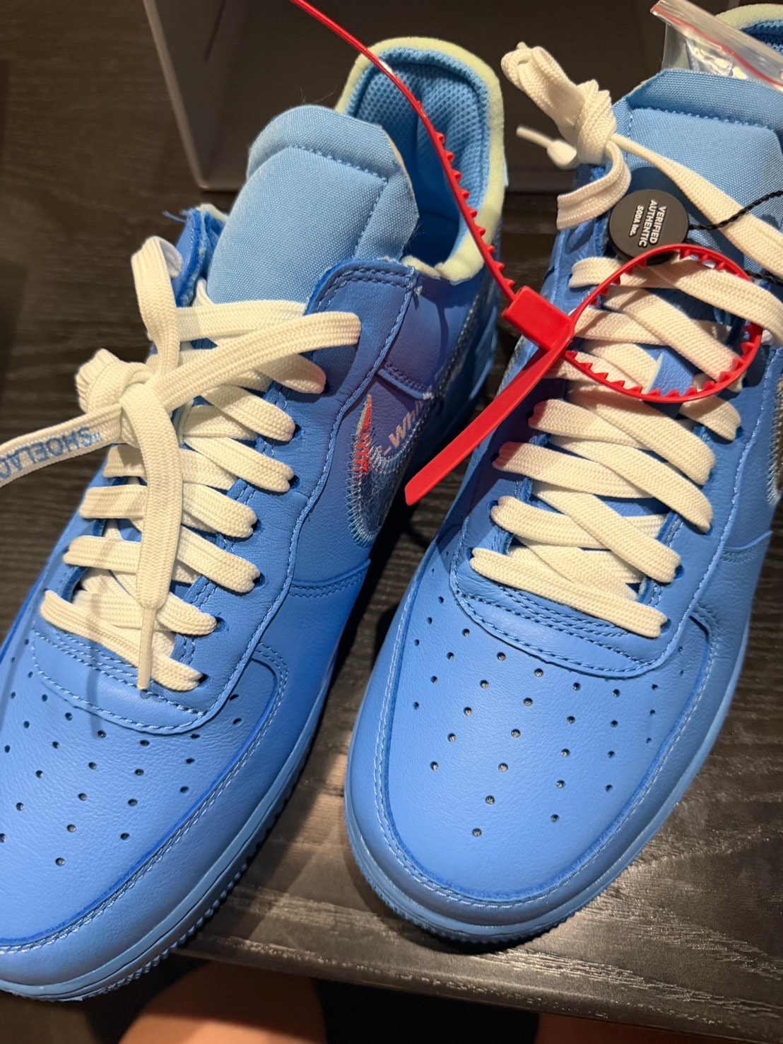 Off-White × Nike Air Force 1 Low "MCA University Blue"