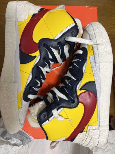 sacai × Nike Blazer Mid "Varsity Maize/Varsity Red"