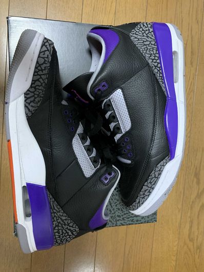 Nike Air Jordan 3 Retro "Black/Court Purple"