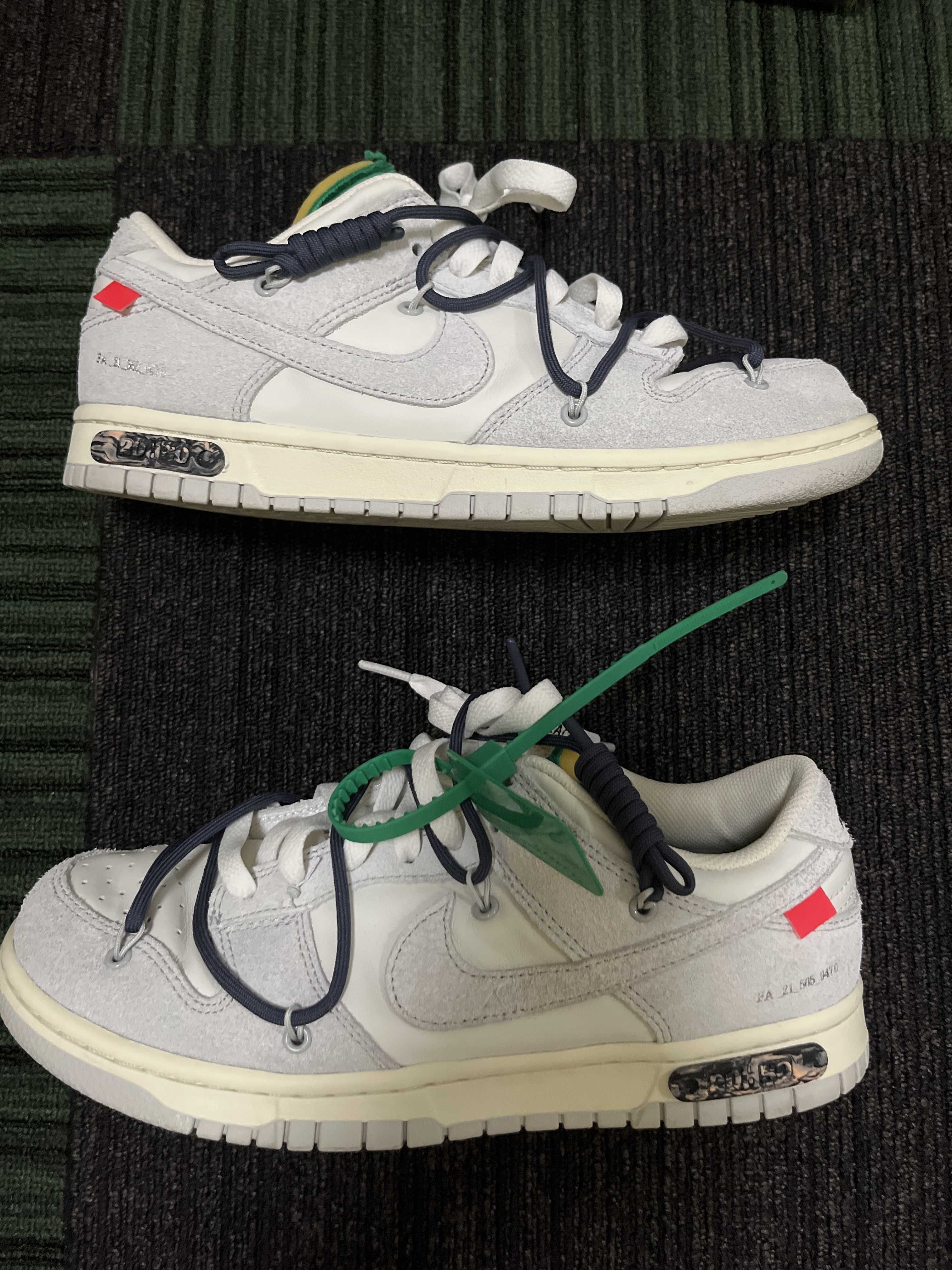 Off-White × Nike Dunk Low "Sail/Neutral Grey/Gridiron"