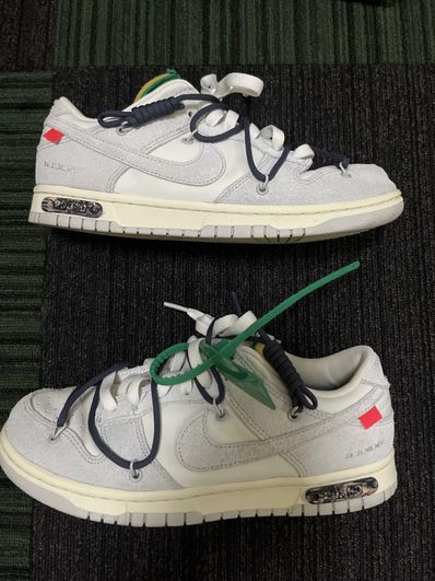 Off-White × Nike Dunk Low "Sail/Neutral Grey/Gridiron"