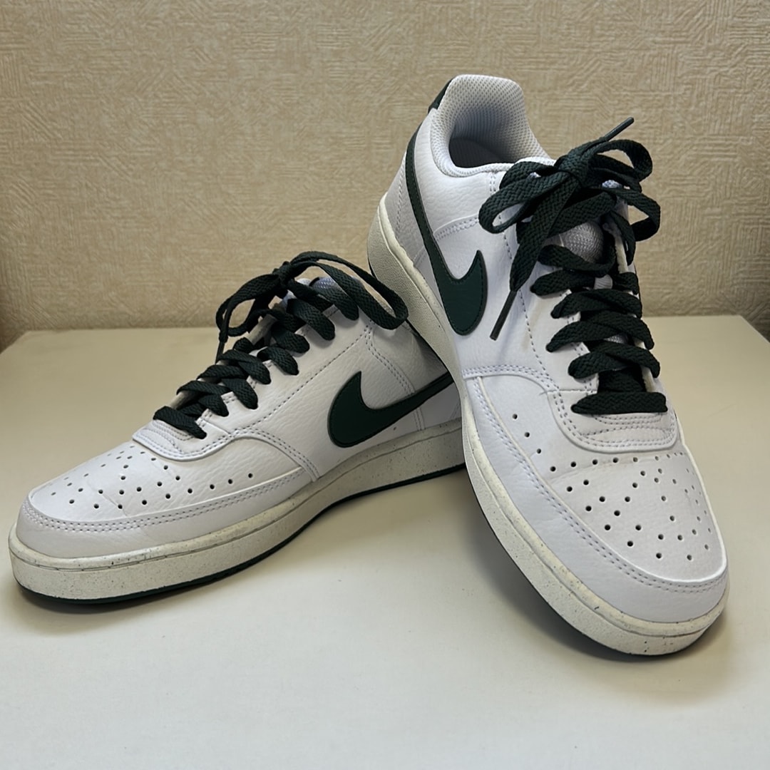 Nike Women's Court Vision Low Next Nature "White/Stadium Green/Sail/Vintage Green"