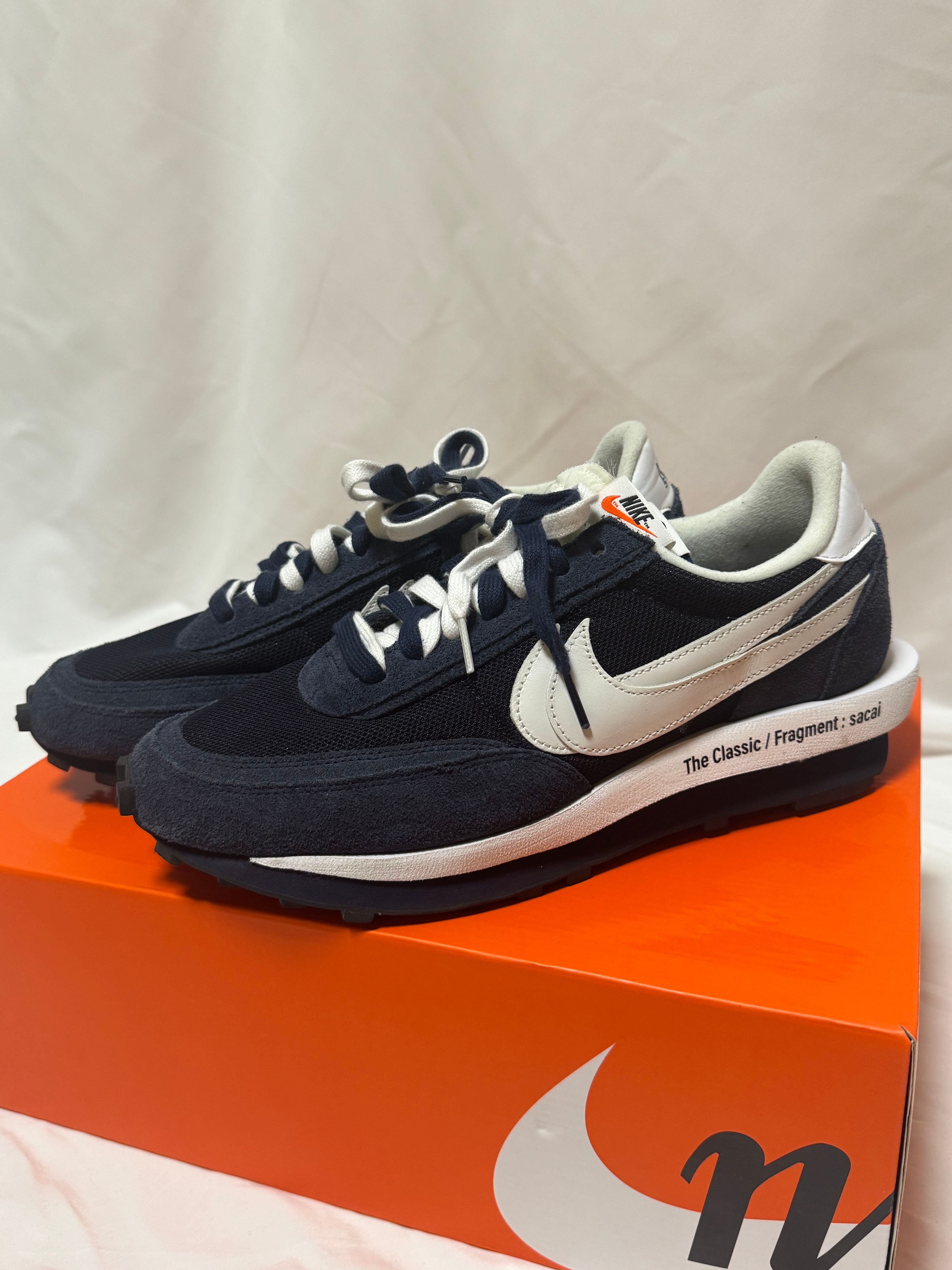 Fragment × sacai × Nike LD Waffle "Blackended Blue"