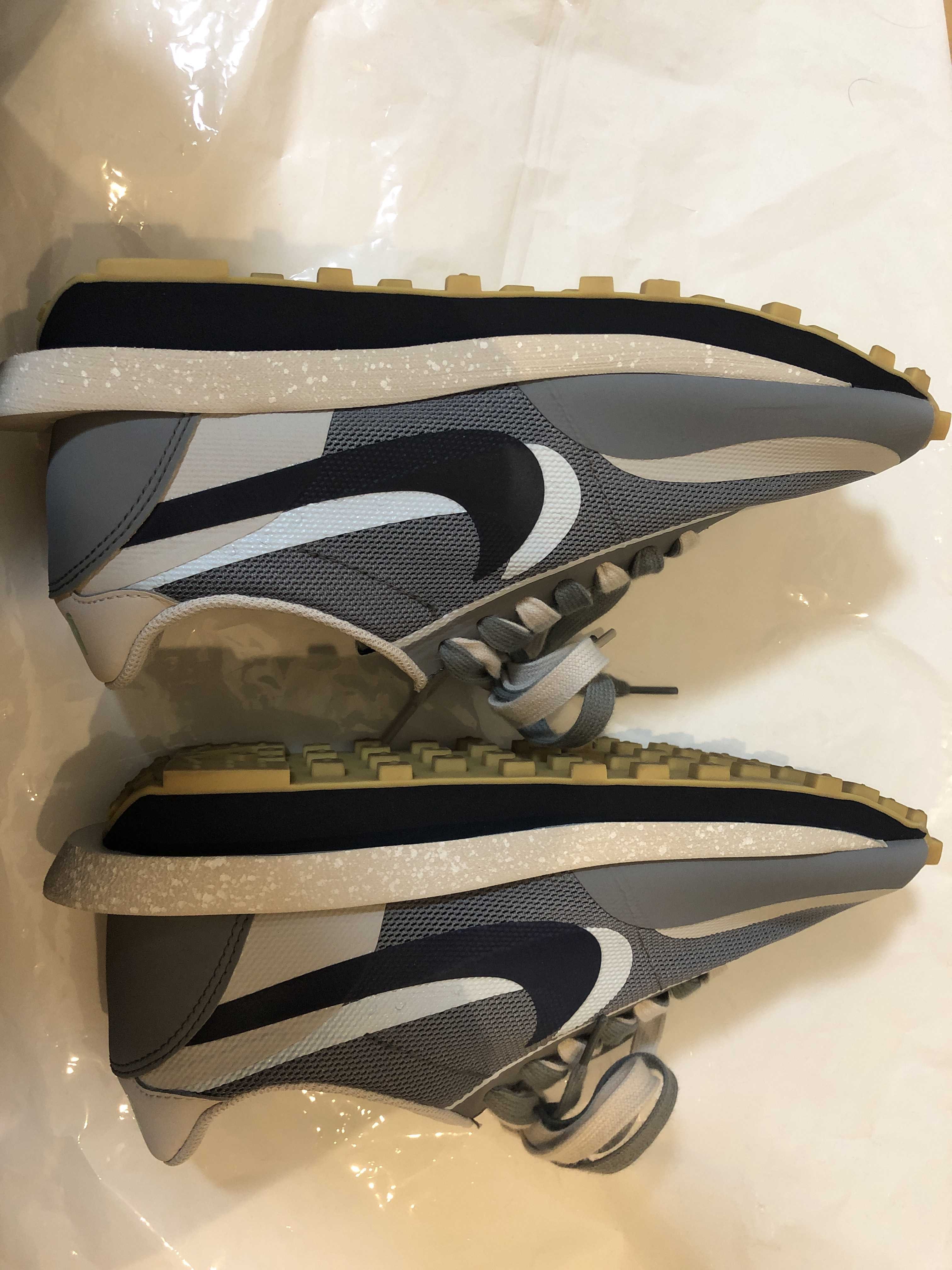 CLOT × Sacai × Nike LD Waffle "Grey Obsidian/Cool Grey"