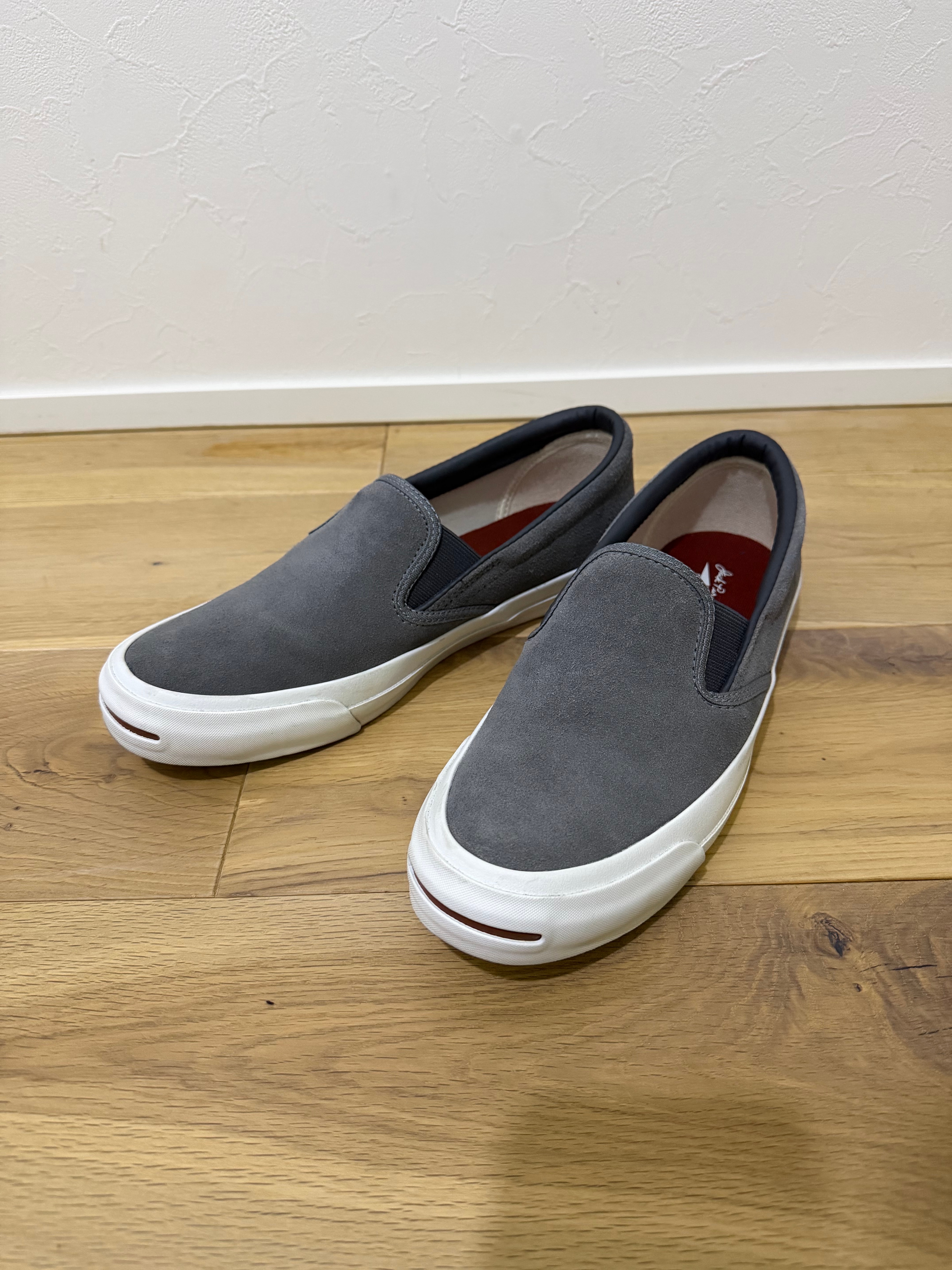 グラフペーパー × コンバース ジャックパーセル スリップオン GP "グレイ"