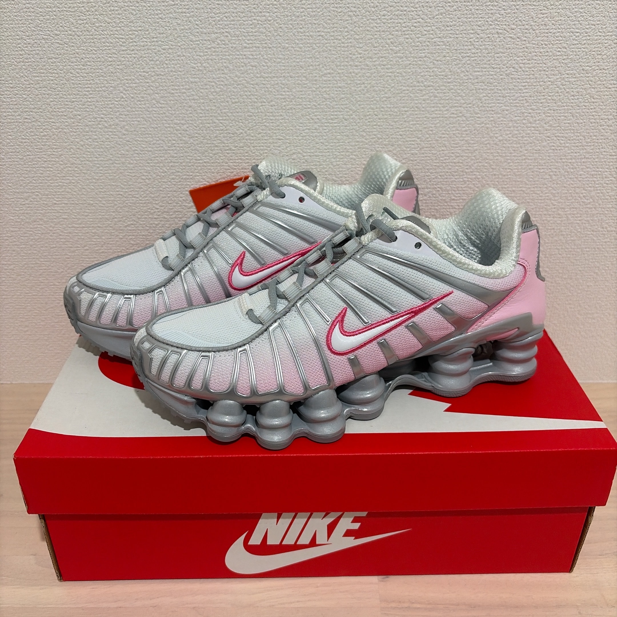 Nike Women's Shox TL "Metallic Platinum/Pinksicle"