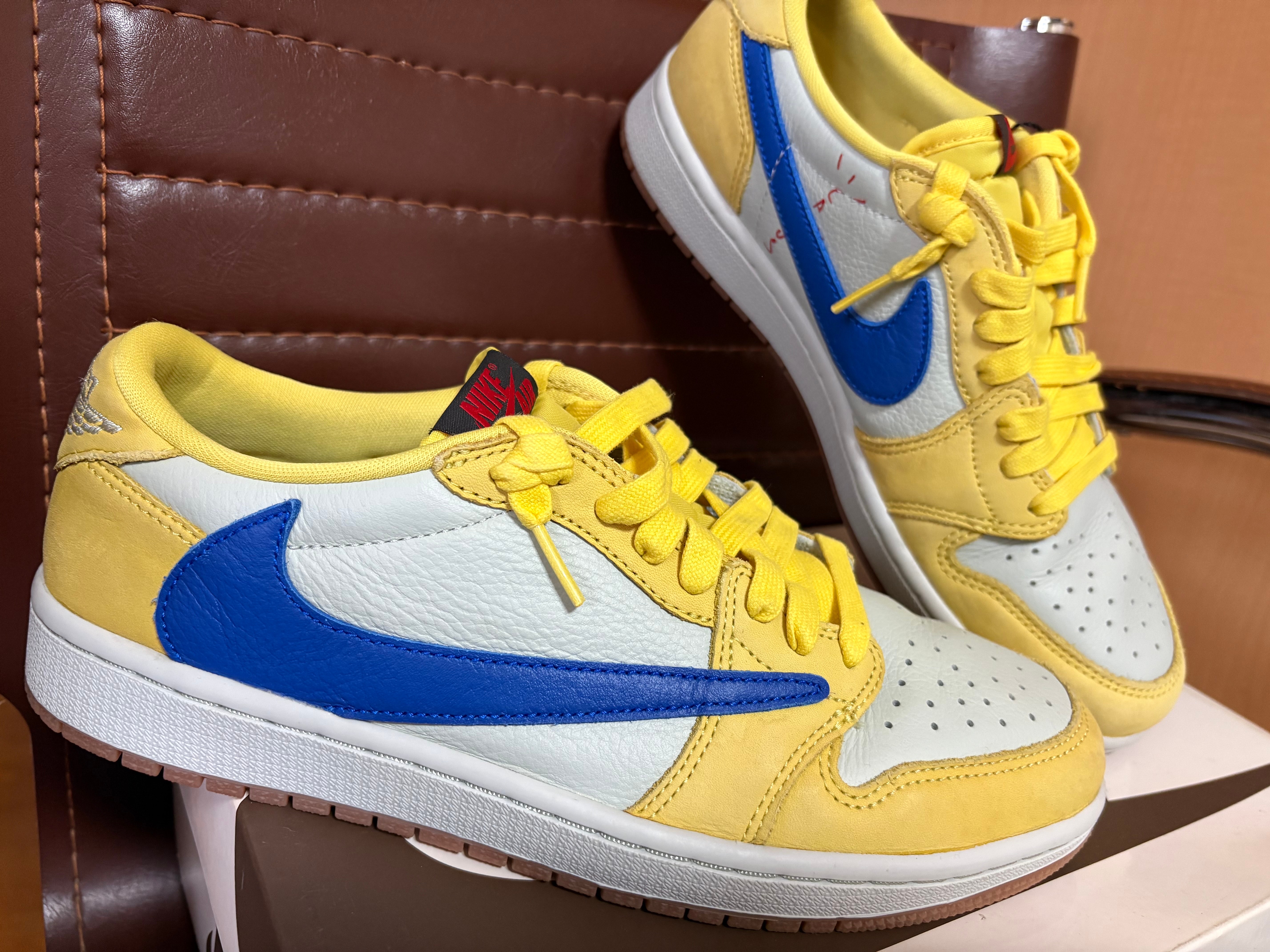 Travis Scott × Nike Women's Air Jordan 1 Retro Low OG "Canary"