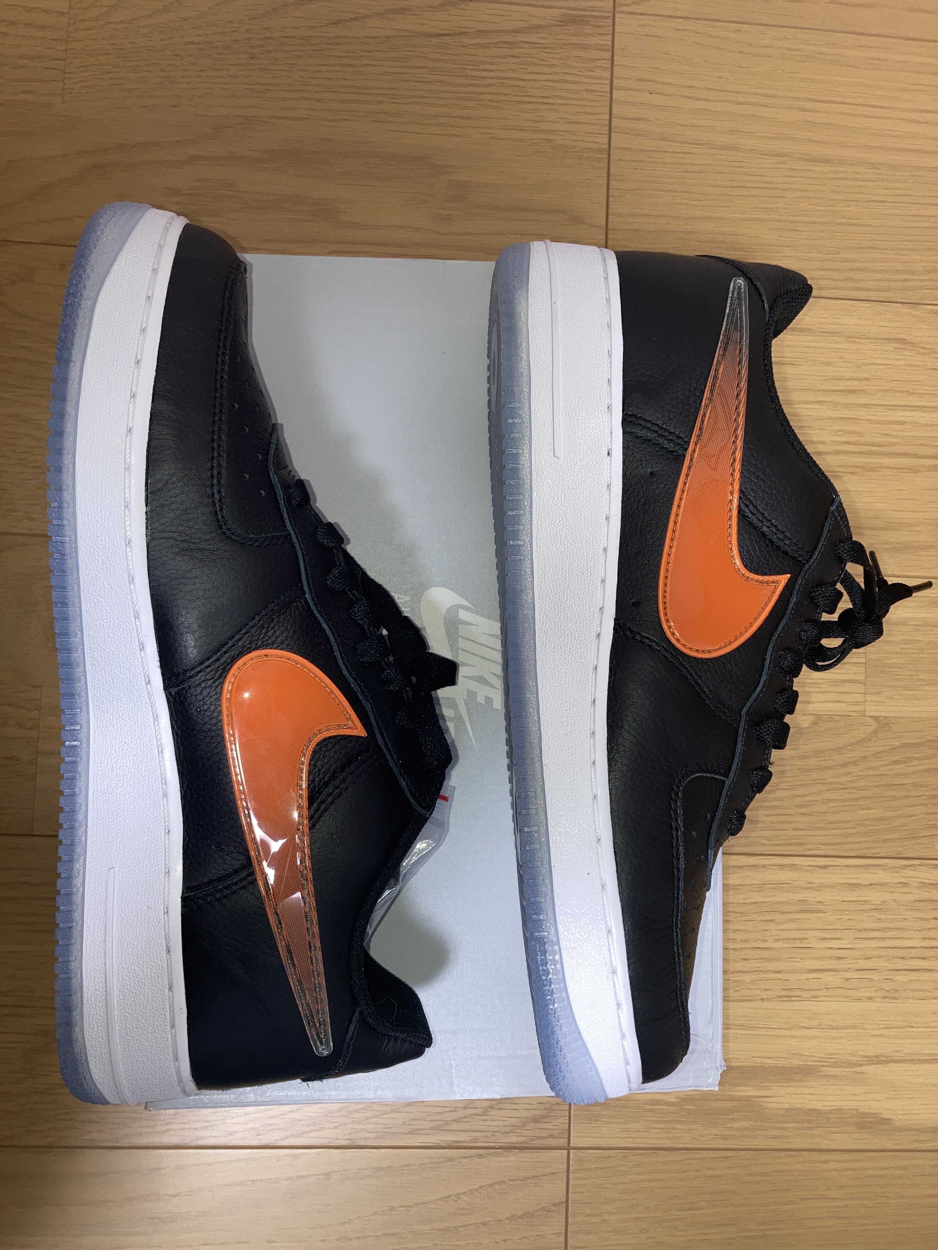 KITH × Nike Air Force 1 Low New York Knicks "Black/Brilliant Orange/Rush/Brilliant White"