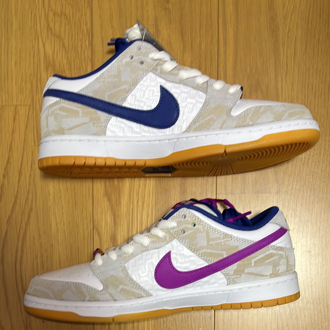 Rayssa Leal × Nike SB Dunk Low PRM "Pure Platinum and Vivid Purple"