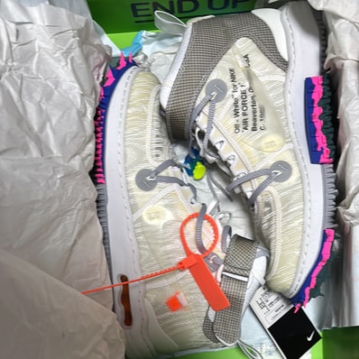 Off-White × Nike Air Force 1 Mid "White"