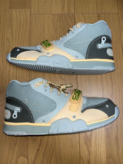 Travis Scott × Nike Air Trainer 1 SP "Grey Haze and Dusty Sage"