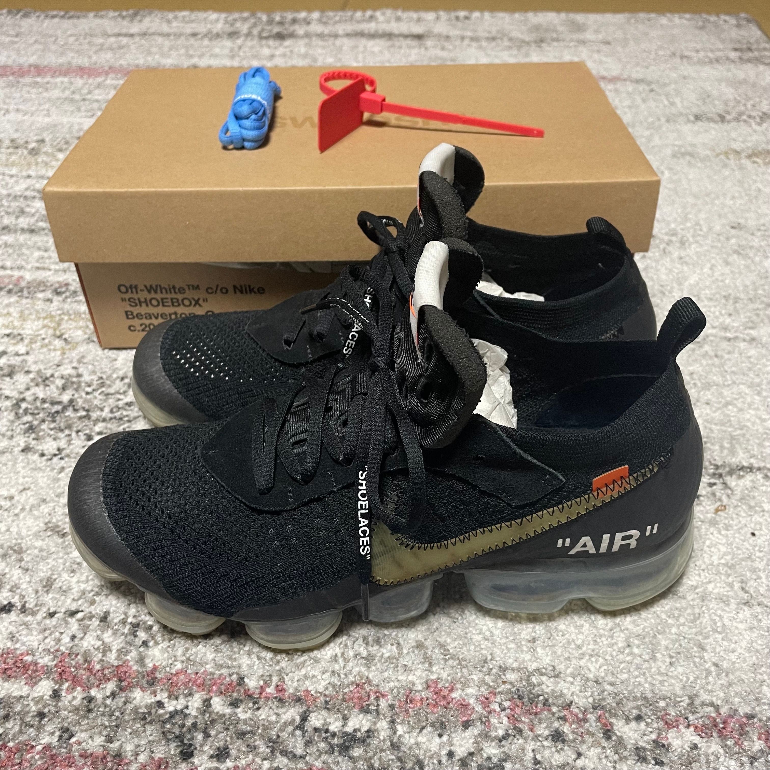 Off-White × Nike Air Vapormax "Black/Total Orange/Clear"