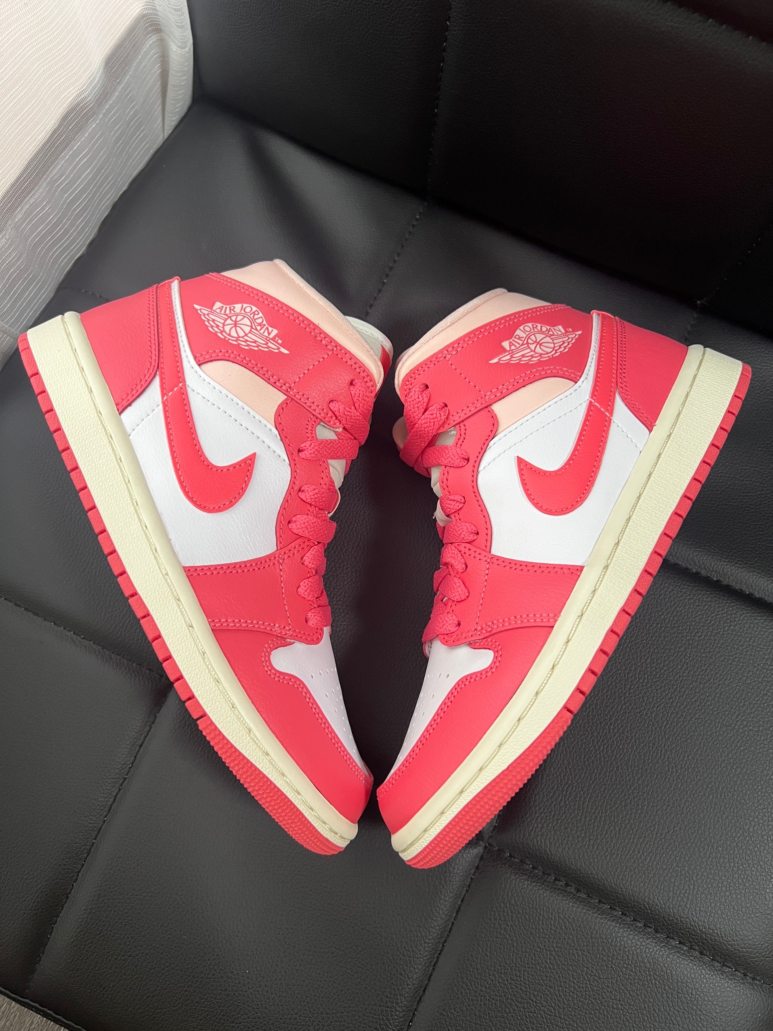 Nike Women's Air Jordan 1 Mid "Strawberries and Cream"