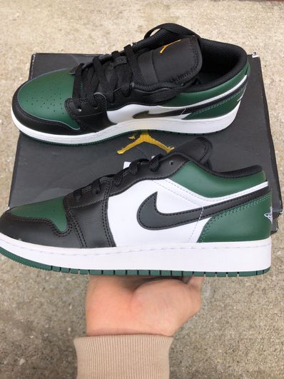 Nike GS Air Jordan 1 Low "Green Toe"