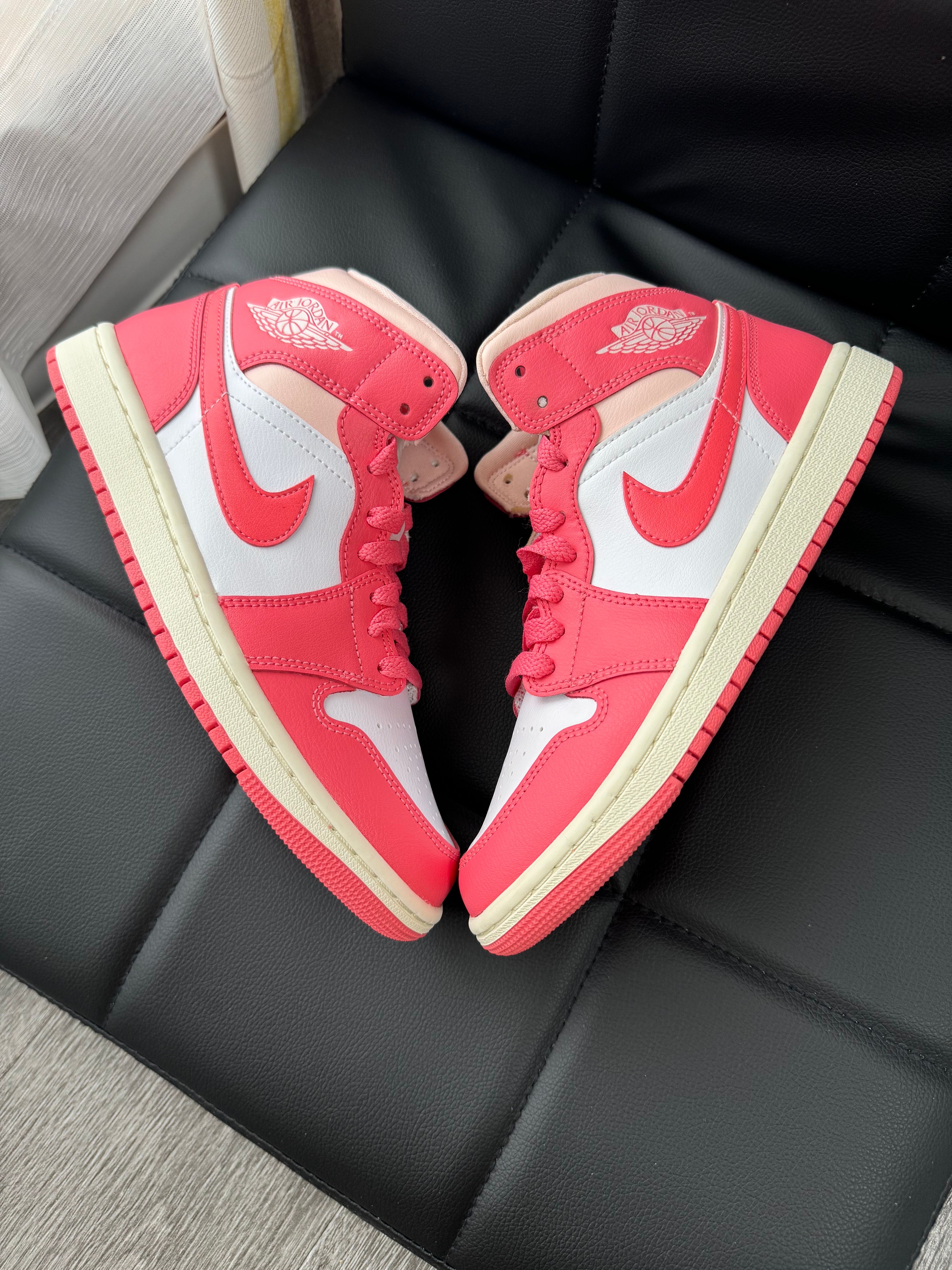 Nike Women's Air Jordan 1 Mid "Strawberries and Cream"