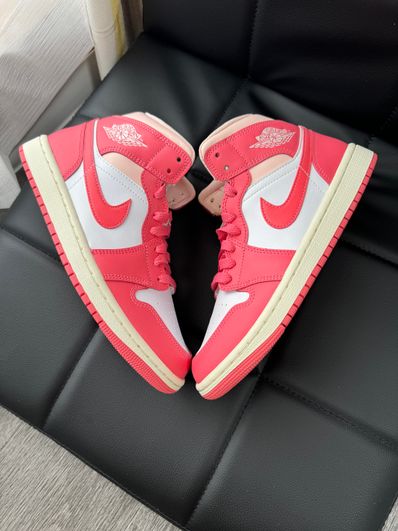 Nike Women's Air Jordan 1 Mid "Strawberries and Cream"