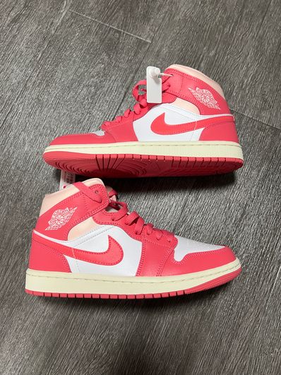 Nike Women's Air Jordan 1 Mid "Strawberries and Cream"