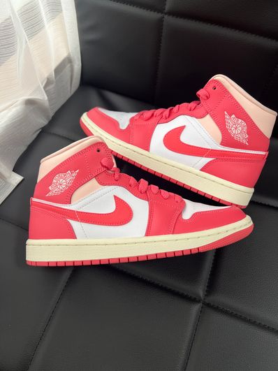 Nike Women's Air Jordan 1 Mid "Strawberries and Cream"