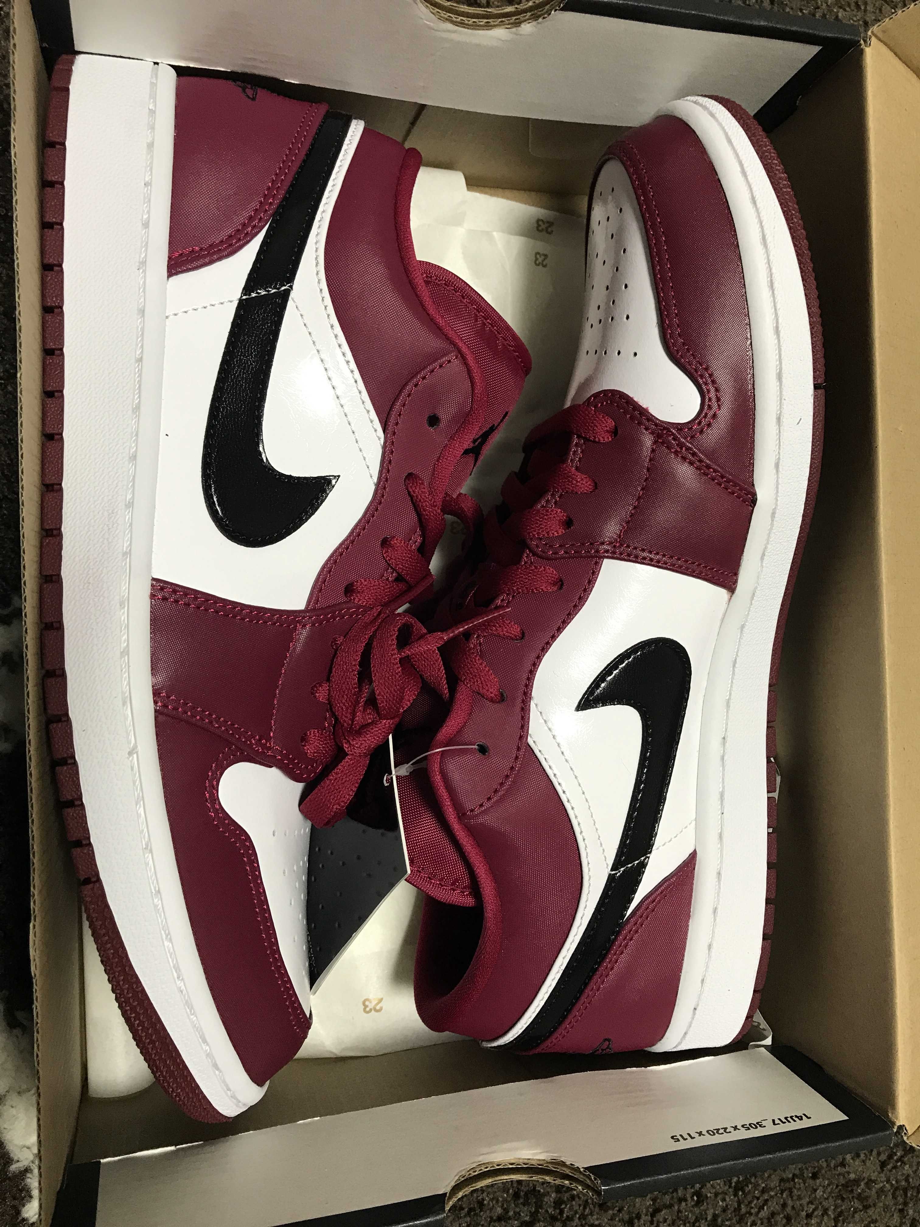 NIKE AIR JORDAN 1 LOW "NOBLE RED"