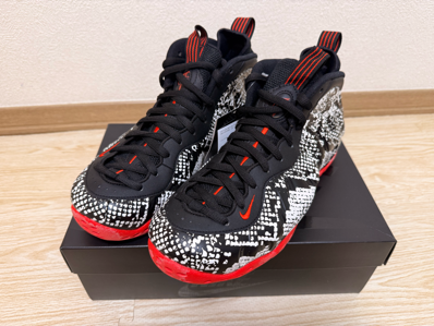 Nike Air Foamposite One "Sail/Black/Habanero Red"