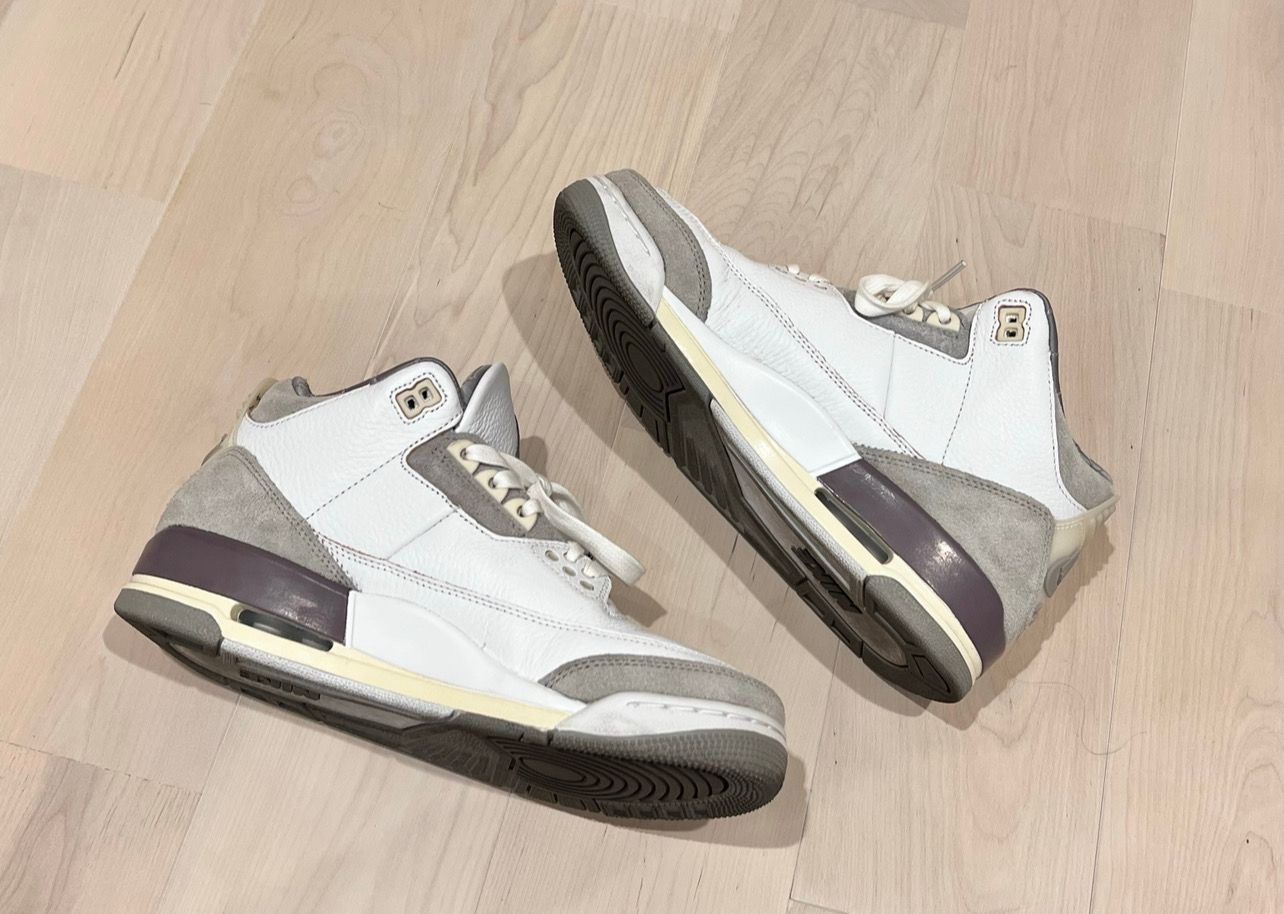 A Ma Maniere × Nike Women's Air Jordan 3 Retro SP "White/Medium Grey Violet Ore"