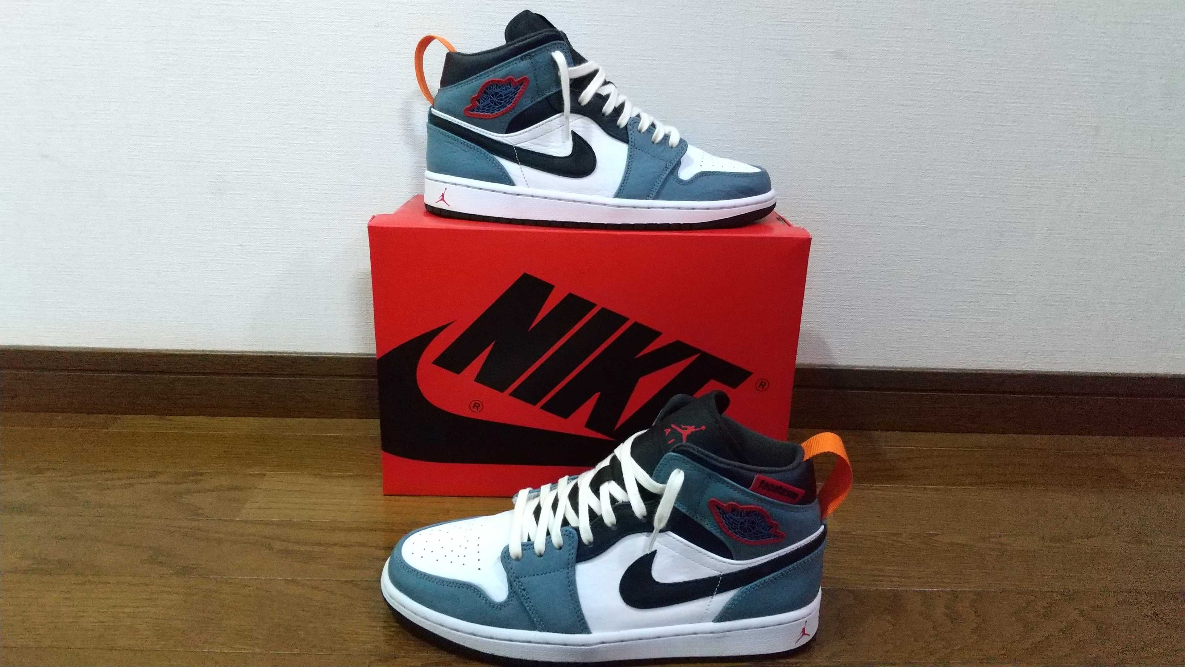FACETASM × Nike Air Jordan 1 Mid "White/Navy"