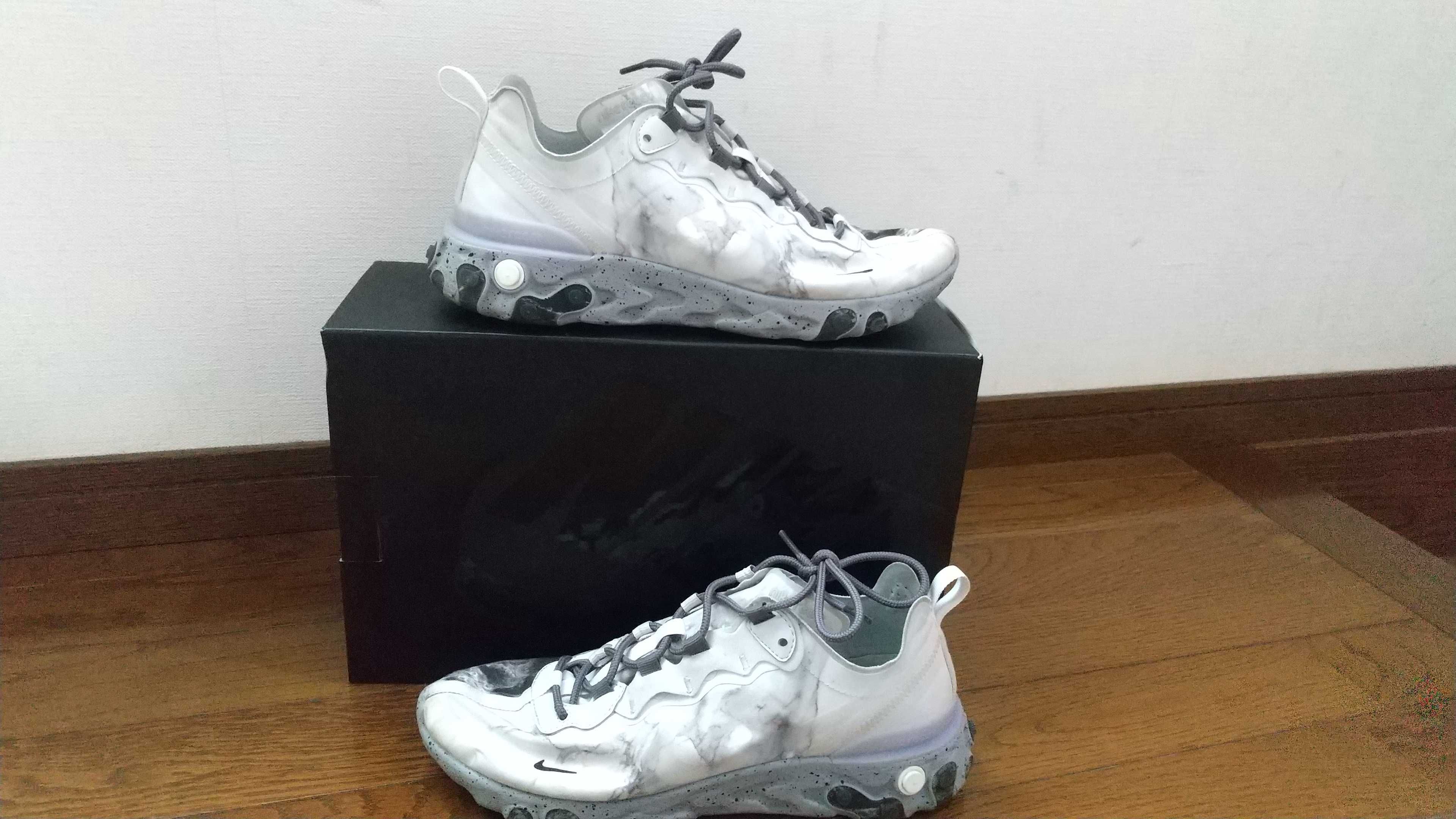 KENDRICK LAMAR×NIKE REACT ELEMENT 55 "PURE PLATINUM/CLEAR-WOLF GREY-BLACK"