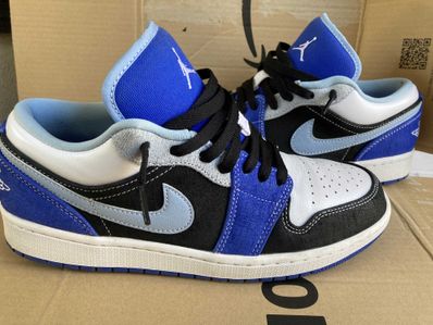NIKE AIR JORDAN 1 LOW "WHITE/BLACK/BLUE"