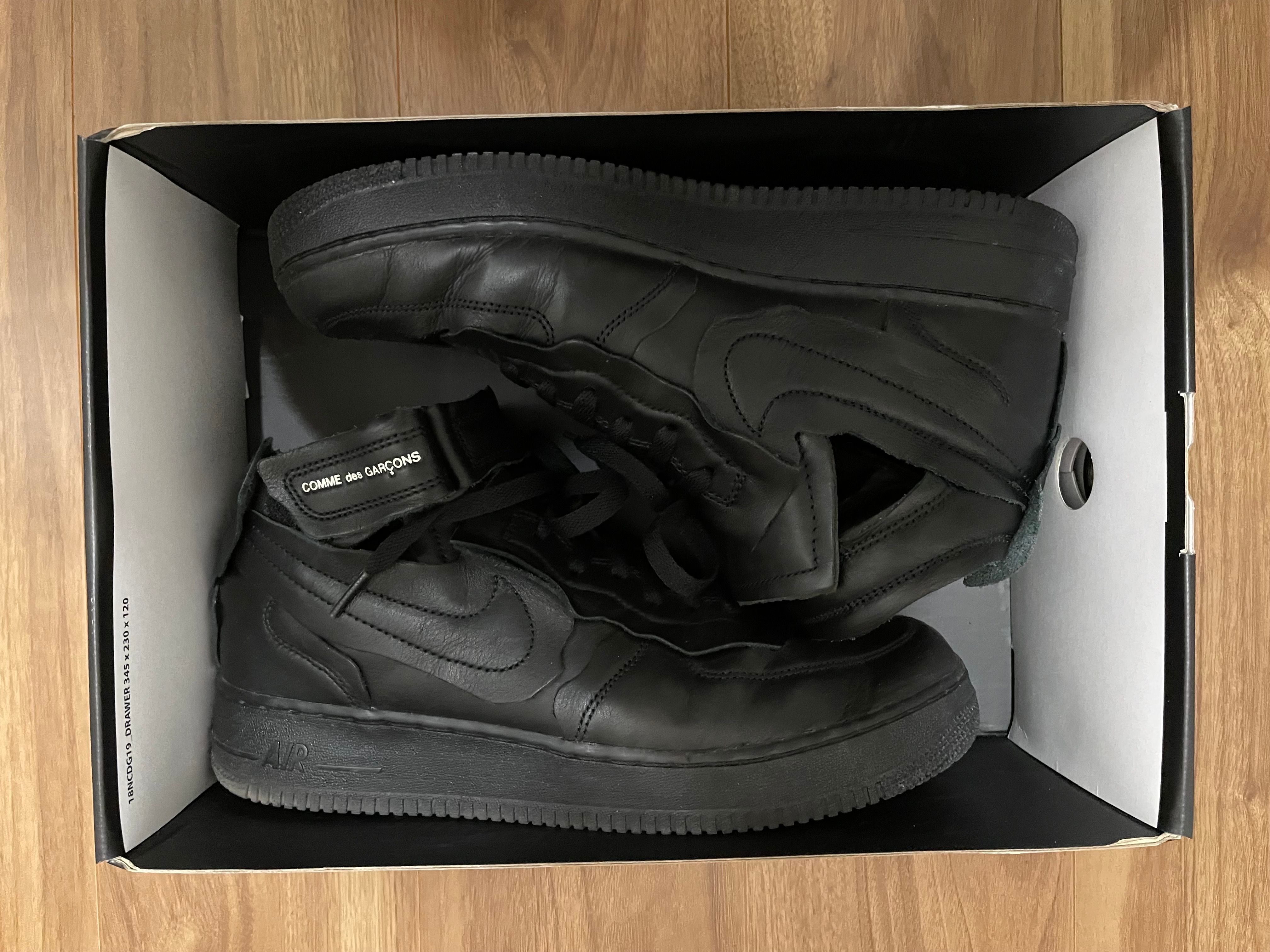 COMME des GARCONS × NIKE AIR FORCE 1 MID "BLACK"