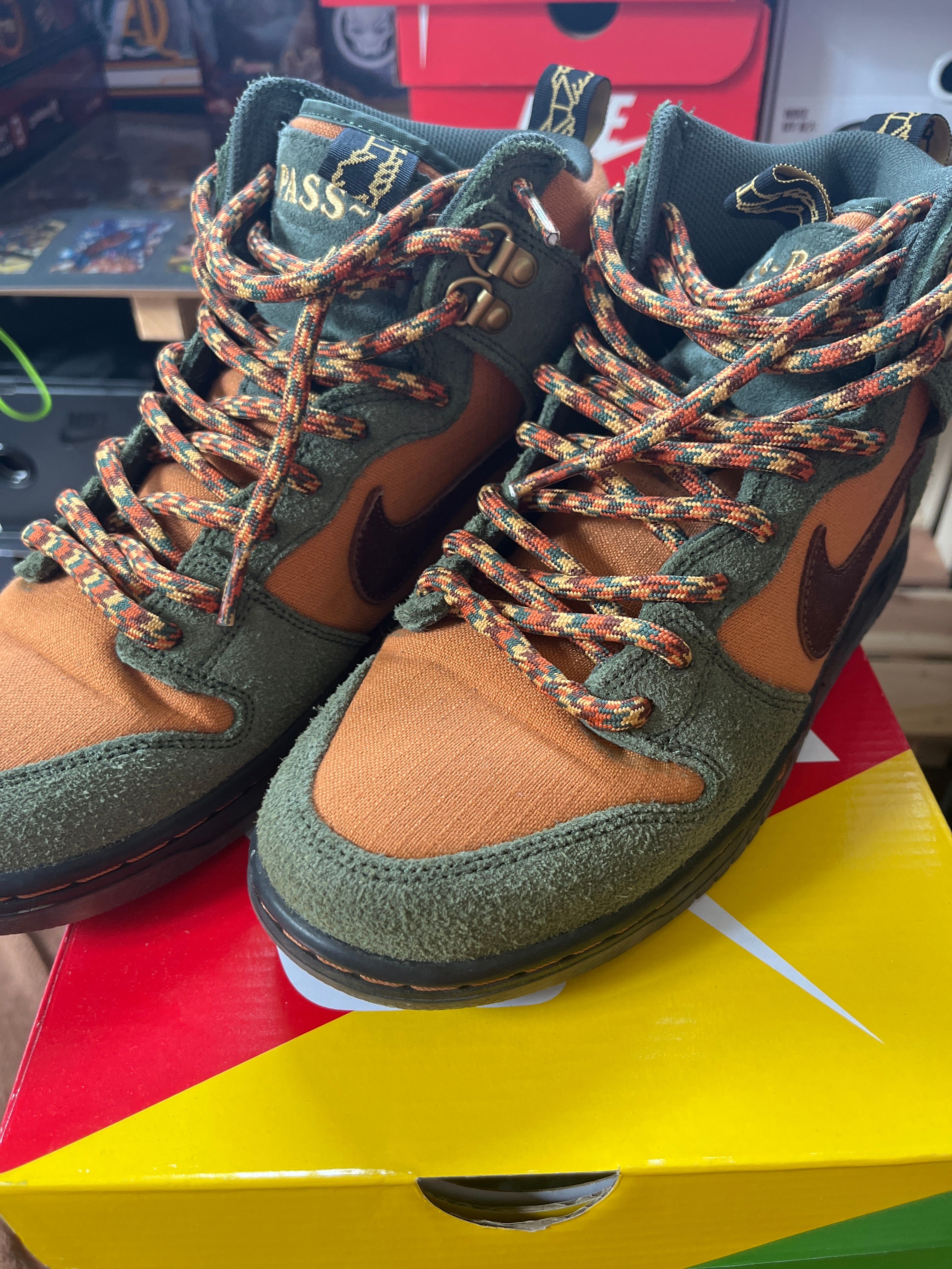 PASS~PORT × Nike SB Dunk High "Work Boot"