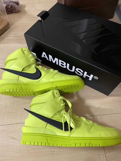 AMBUSH × NIKE DUNK HIGH "FLASH LIME"
