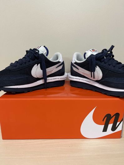 Fragment × sacai × Nike LD Waffle "Blackended Blue"