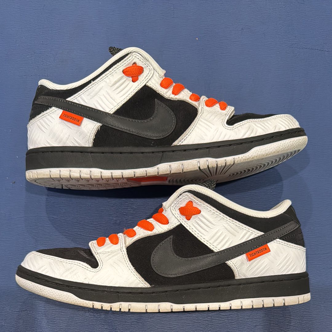 TIGHTBOOTH × Nike SB Dunk Low Pro QS "Black and White"