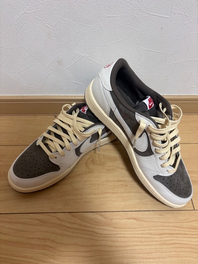 Travis Scott × Nike Air Jordan 1 Low OG SP "Reverse Mocha/Sail and Ridgerock"