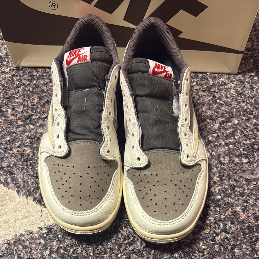 Travis Scott × Nike Air Jordan 1 Low OG SP "Reverse Mocha/Sail and Ridgerock"