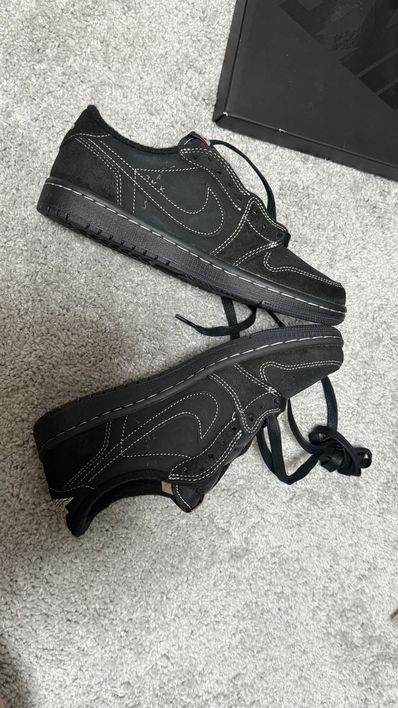 Travis Scott × Nike Air Jordan 1 Low OG SP "Black Phantom"